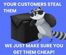 Load image into Gallery viewer, Black Microfiber Towels, 👍 (5 cases)